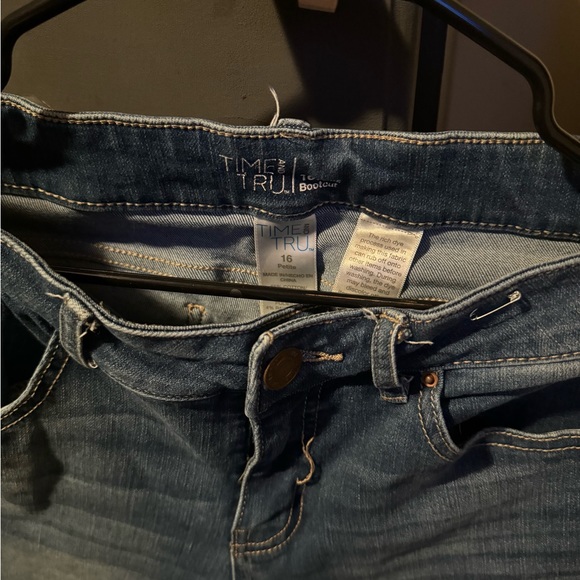 Time try medium wash jeans boot cut size 16 women’s - Picture 2 of 2